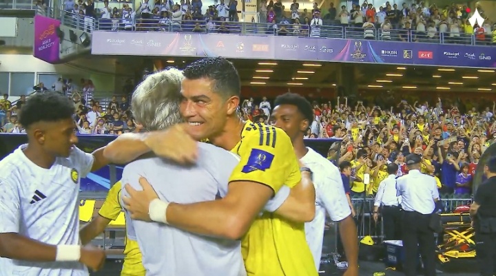 必发体育-热苏斯赛后坦言：C罗吸引八成现场观众 堪称足坛楷模