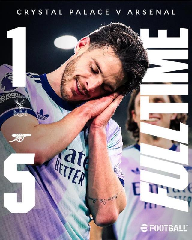 必发-【英超】耶稣梅开四箭齐发！阿森纳5比1大胜水晶宫