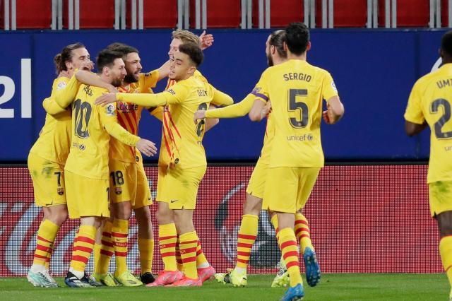 【西甲】阿尔瓦爆射 莫里巴首球 巴萨2比0奥萨苏纳